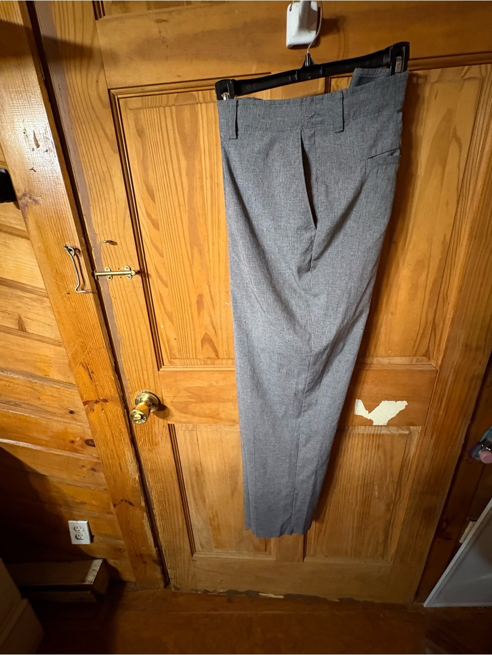 Grand Slam Men's Gray Dress Pants - Straight Pleat 38x32